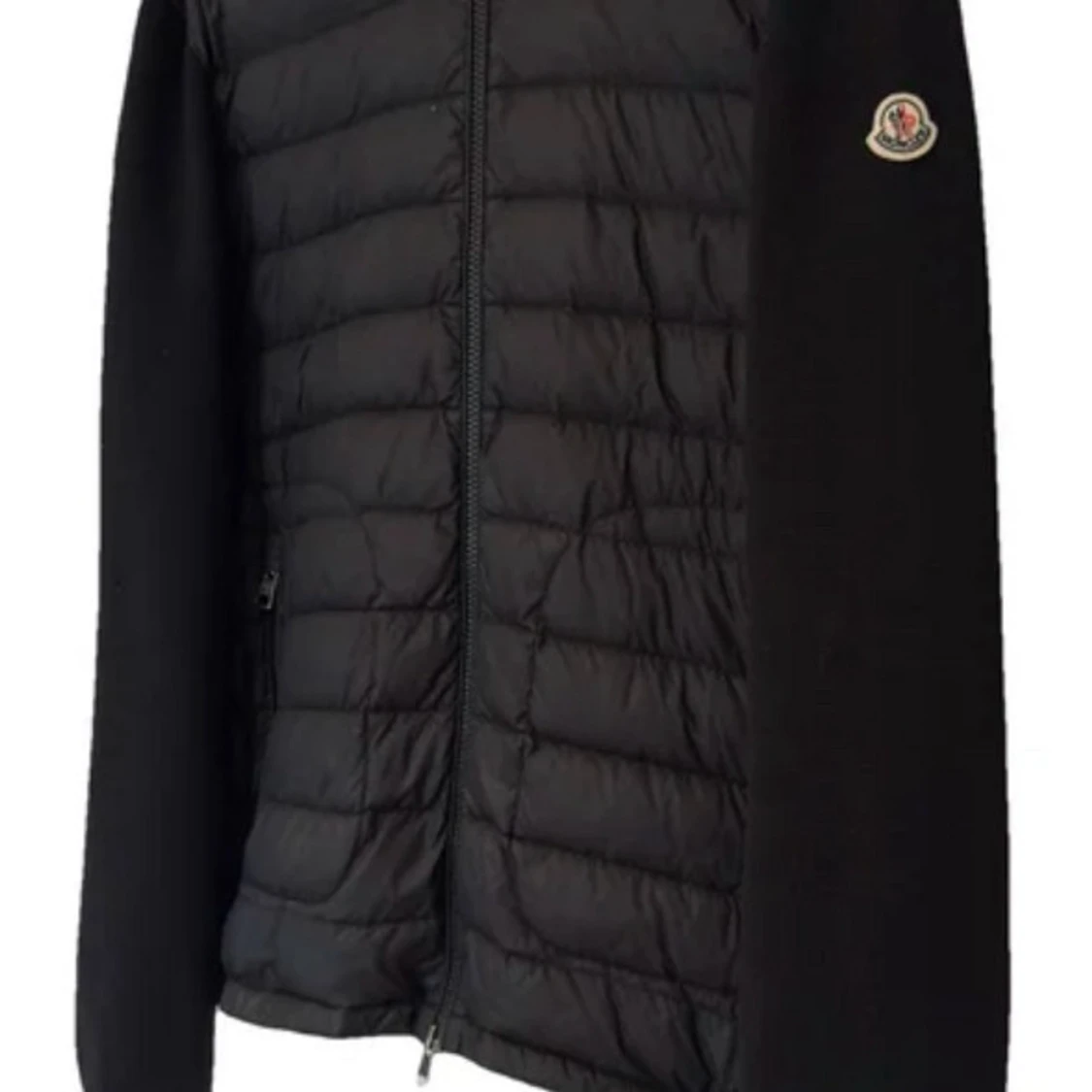 Svart Moncler cardigan jacka