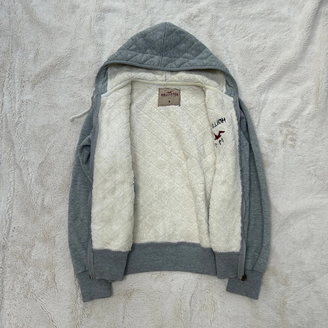 Hollister zip med foder - 4