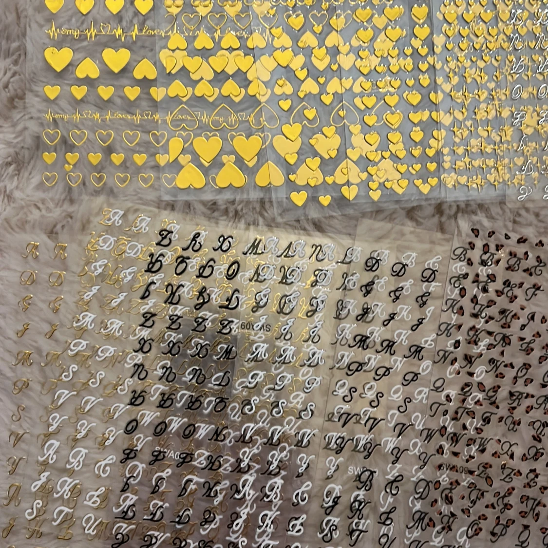 17 ark Nagelstickers med olika motiv - 1