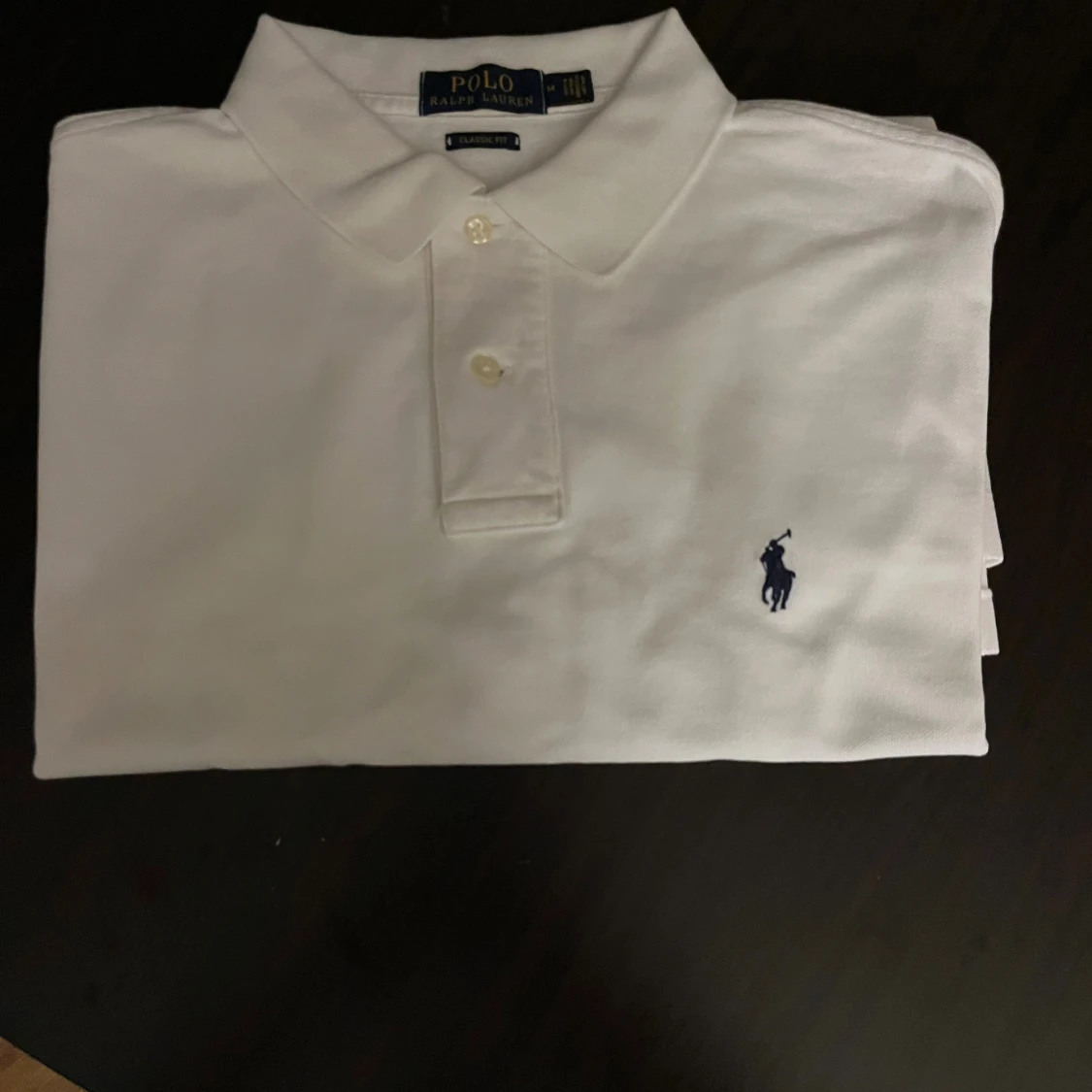 Vit pikétröja från Polo Ralph Lauren