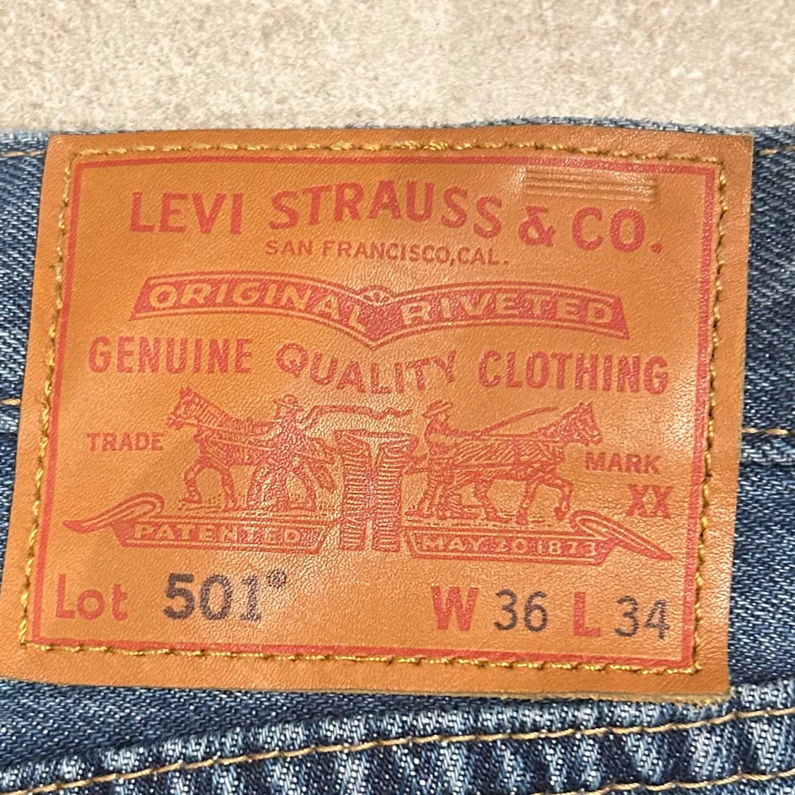 Levi's 501 jeans blå W36 L34 - 2