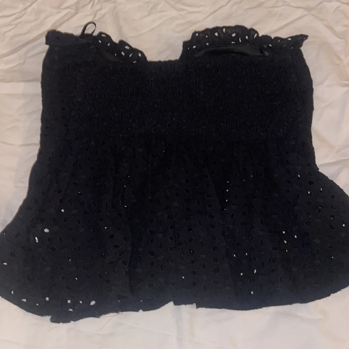 Svart spetsig tubtopp från SHEIN - 2