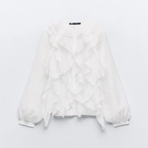 Vit volangblus från Zara - Blus🤍