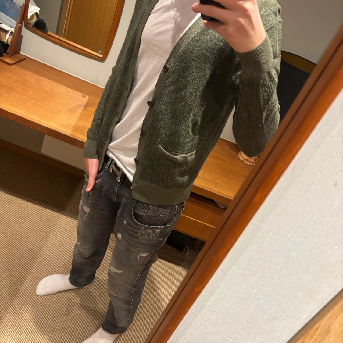 Olivgrön kofta från Polo Ralph Lauren