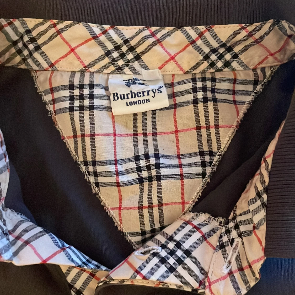 Blå Burberry kortärmad skjorta - 2