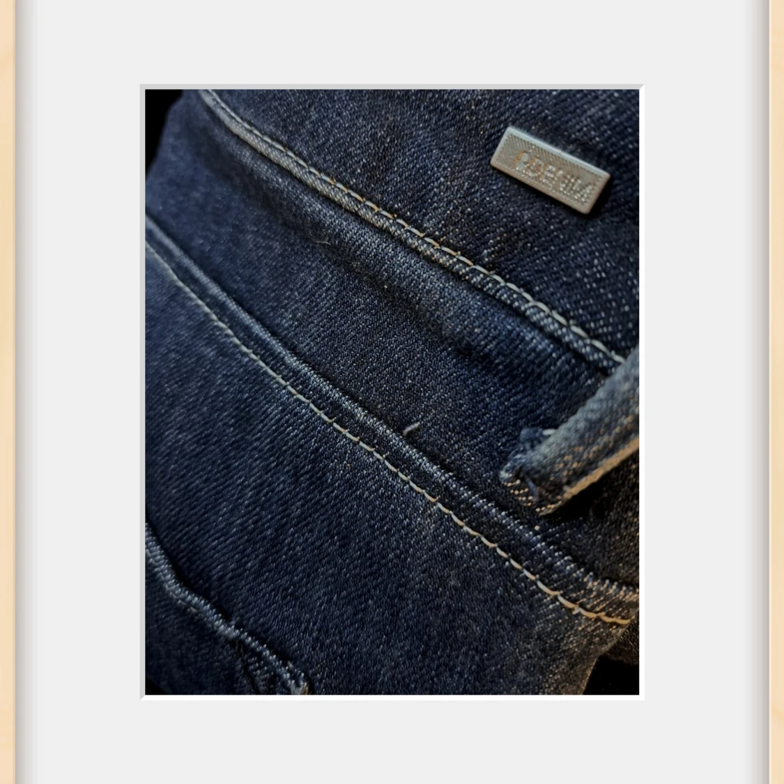 Mörkblå skinny jeans H&M high waist - 3