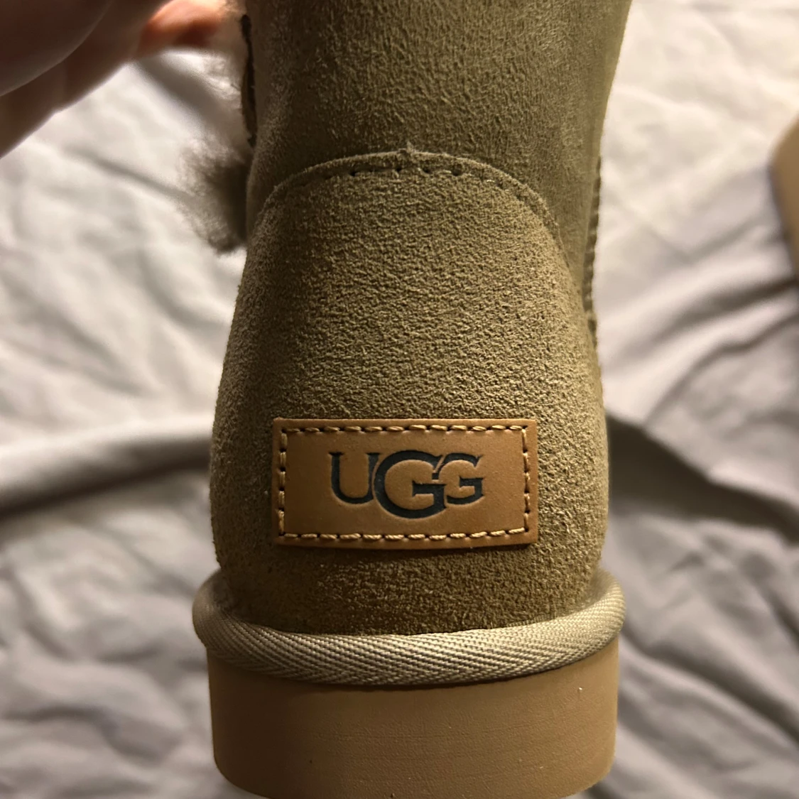 Beige UGG boots med pälsfoder, strl 40 - 4