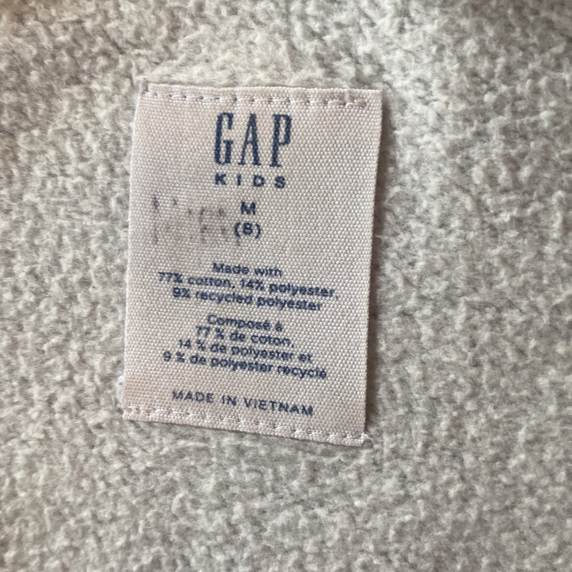 Grå hoodie med dragkedja från GAP - 2