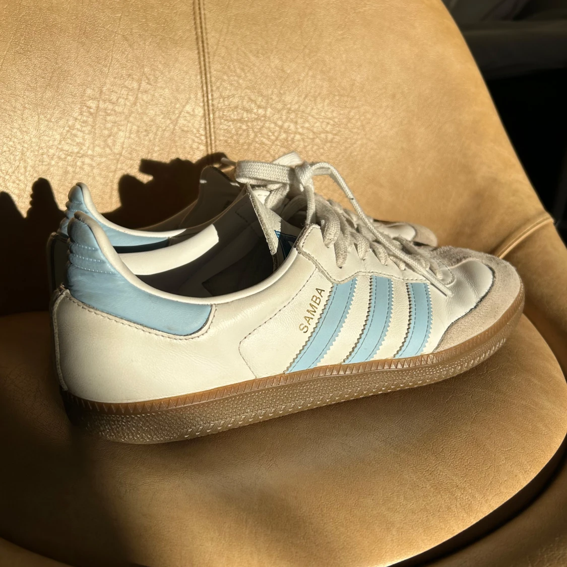 Adidas Samba vit/blå - 1