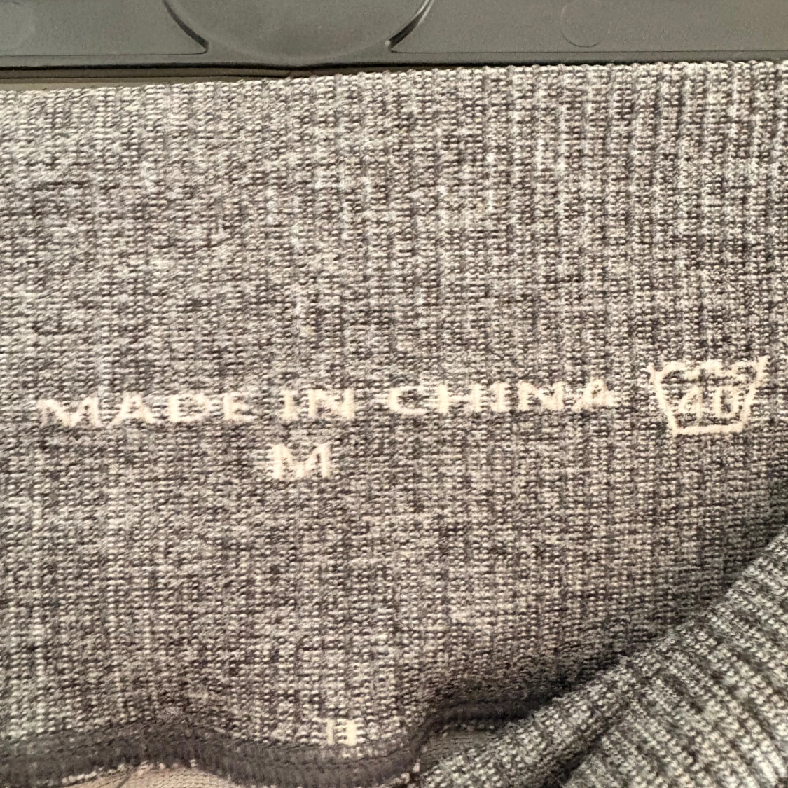 Gråmelerade leggings i M - 1