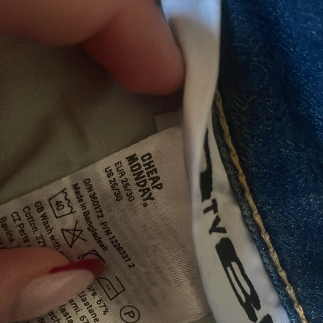 Blå bootcut jeans från Cheap Monday - 3