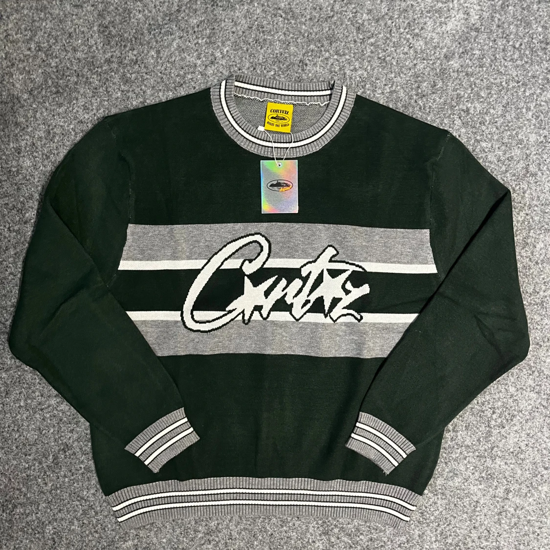 Corteiz green sweater