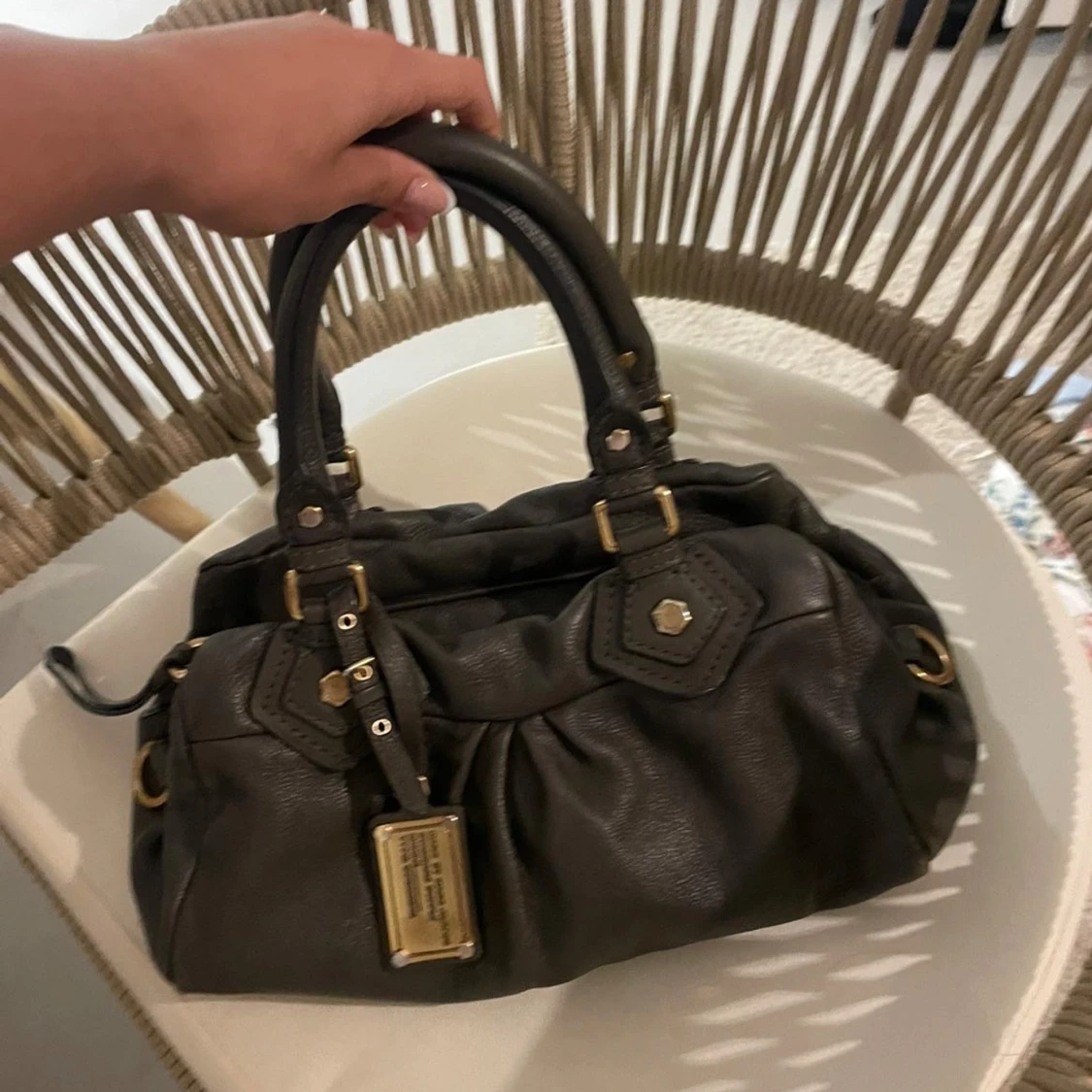 Grå grön handväska från Marc by Marc Jacobs - 1