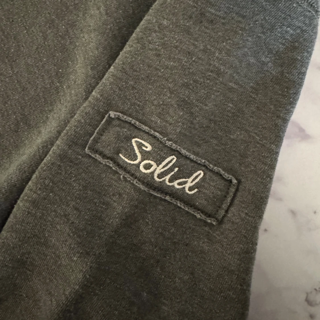 Grå sweatshirt från Solid, S - 1