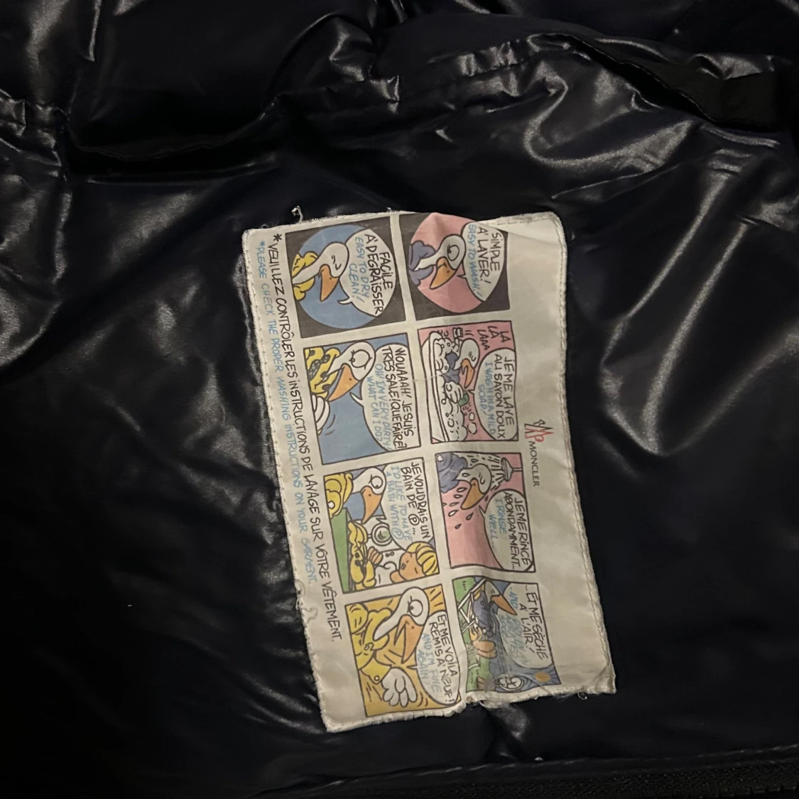 Mörkblå Moncler mont beliard dunjacka med huva - 2