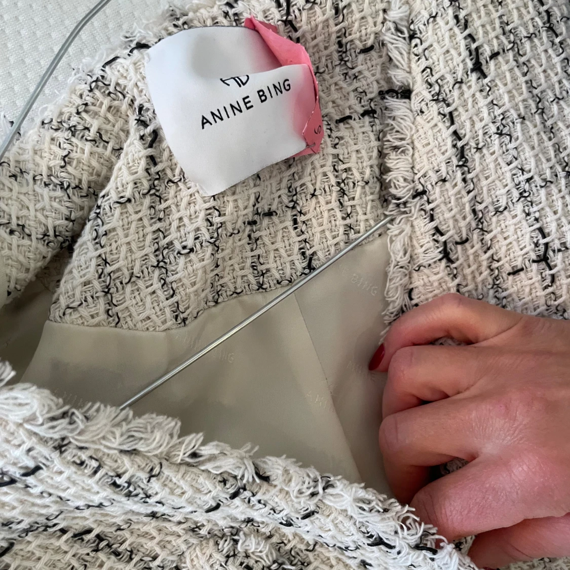 Rutig väst från Anine Bing i bomull - 2