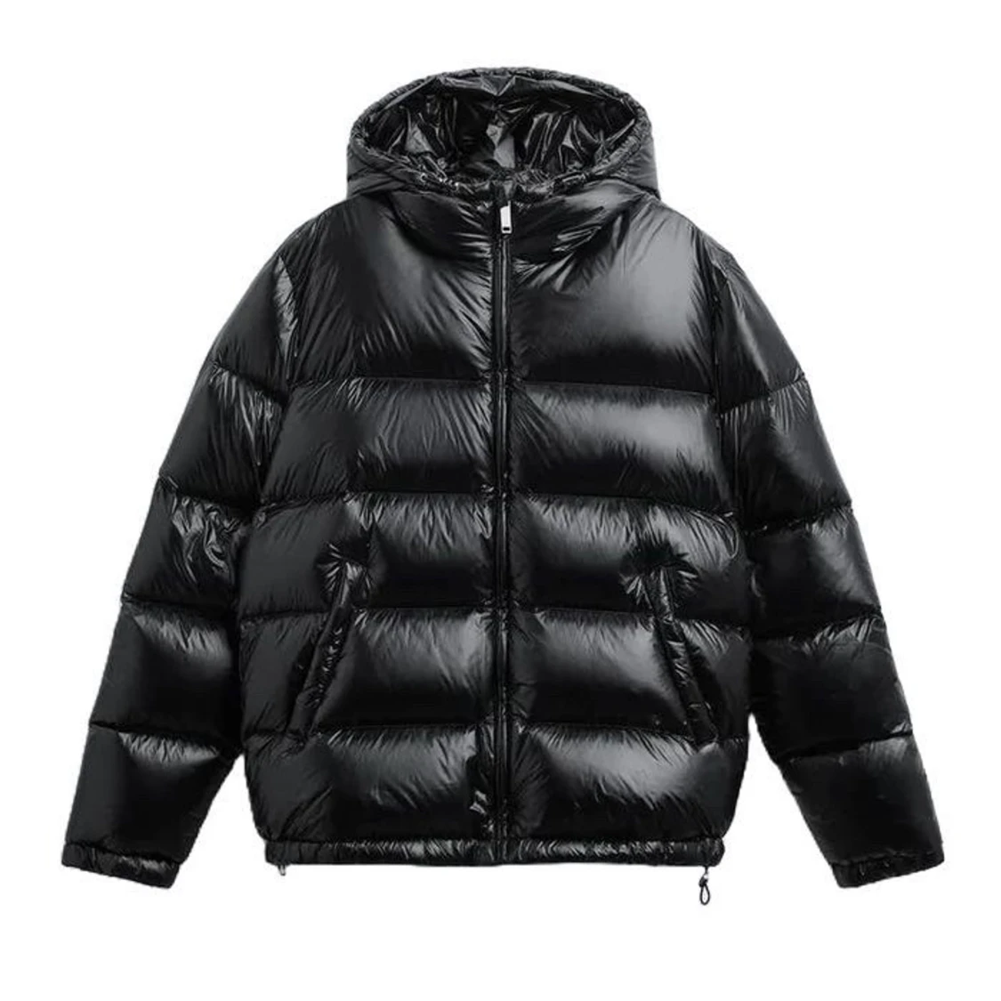 Svart pufferjacka från Fiveleafs,storlek s men passar mer xs