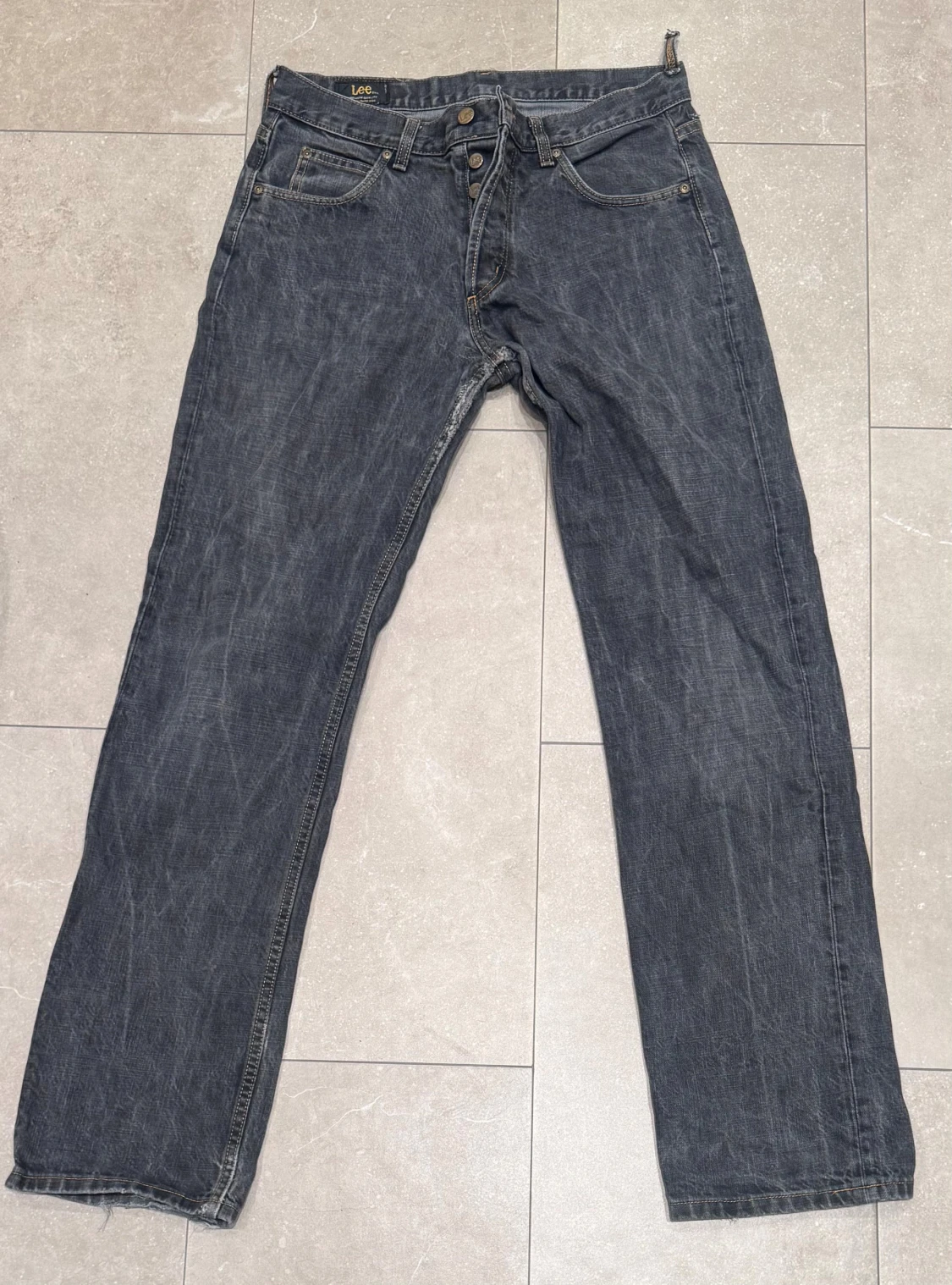 Mörkgrå Lee jeans straight fit
