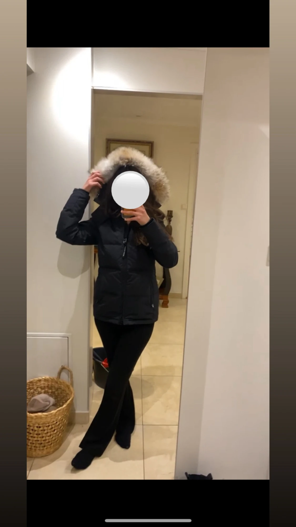 Svart dunjacka Canada Goose XS - 4