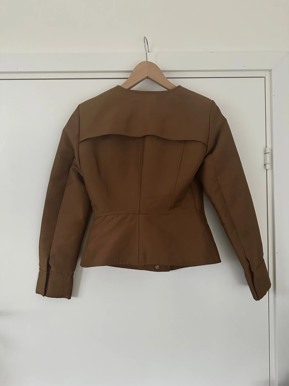 Brun kavajjacka från H&M med dragkedja - 1