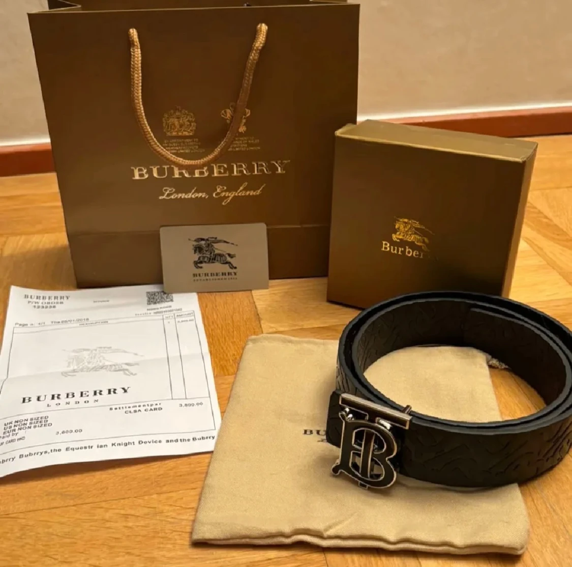 Burberry bälte (svart)