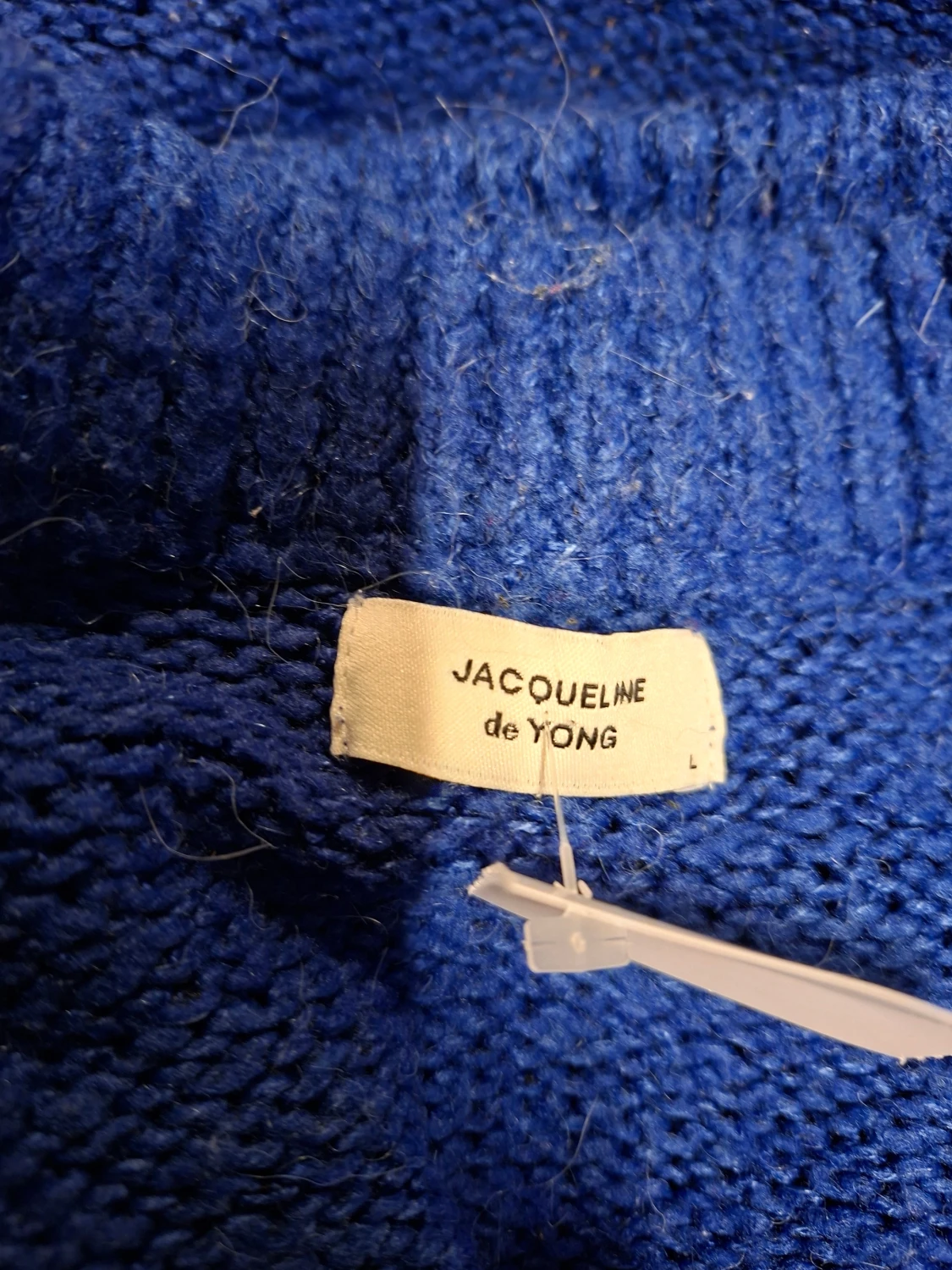 Blå stickad tröja Jacqueline de Yong - 2