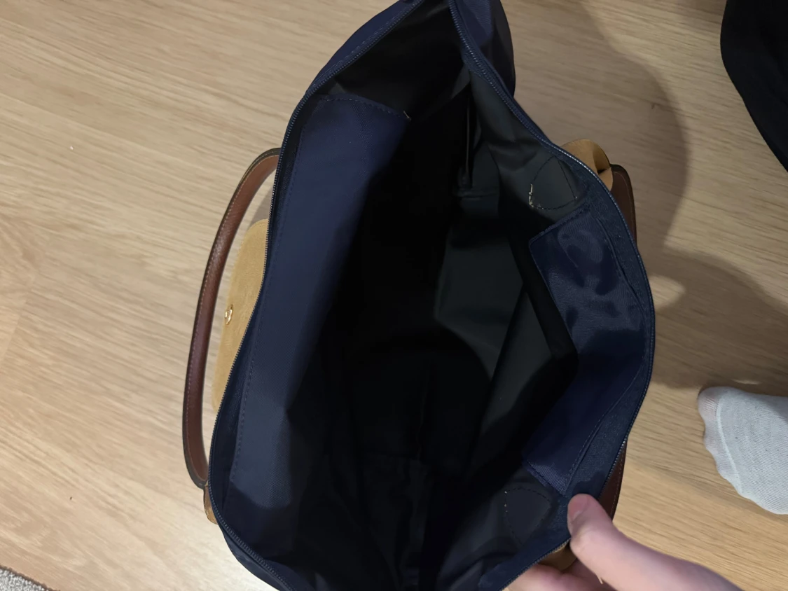 Mörkblå Longchamp handväska - 5