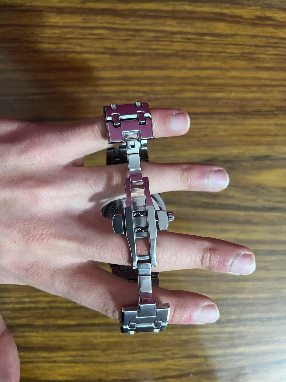 Silverfärgad klocka - 2