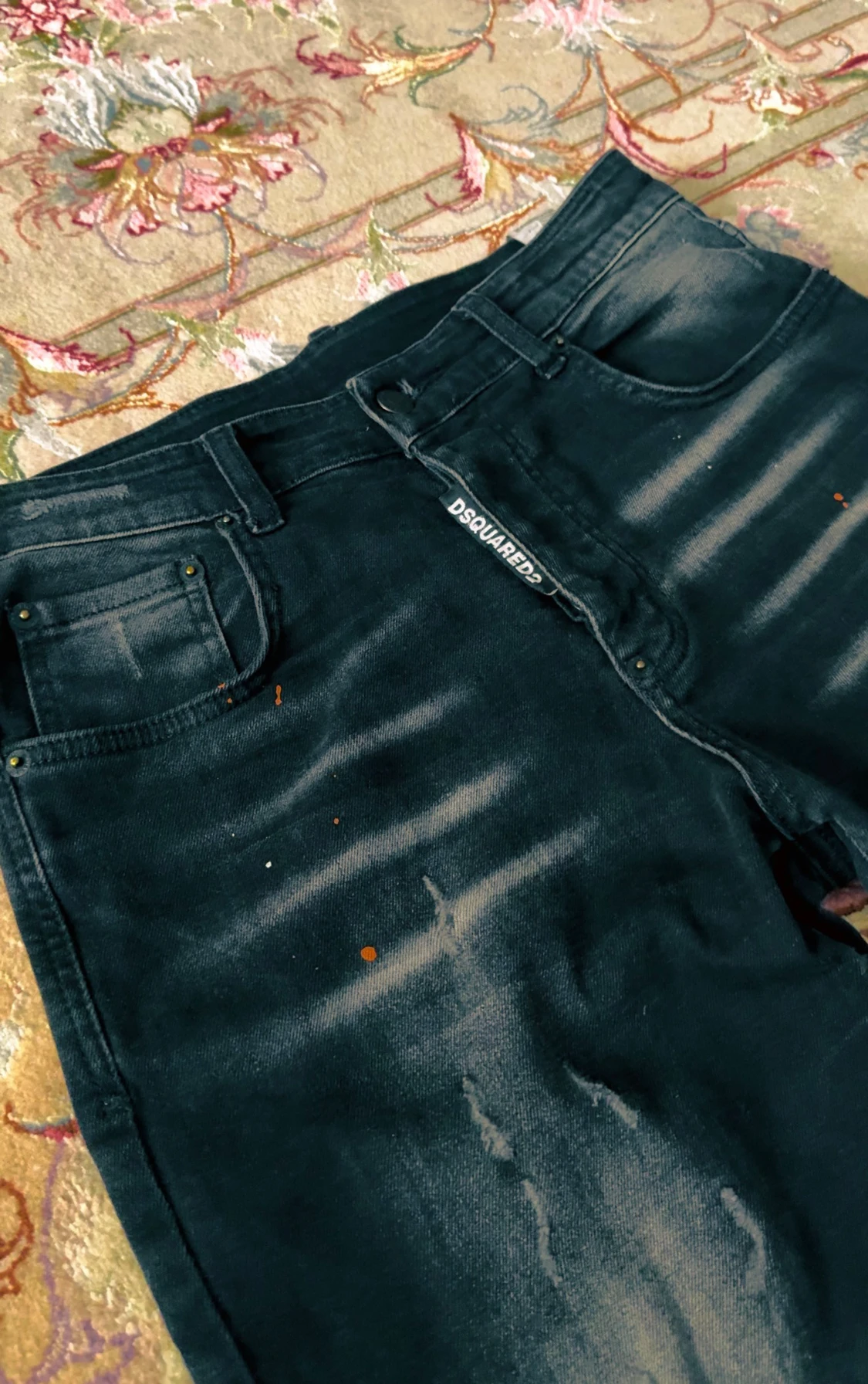Svarta Dsquared2 jeans med slitningar - 2