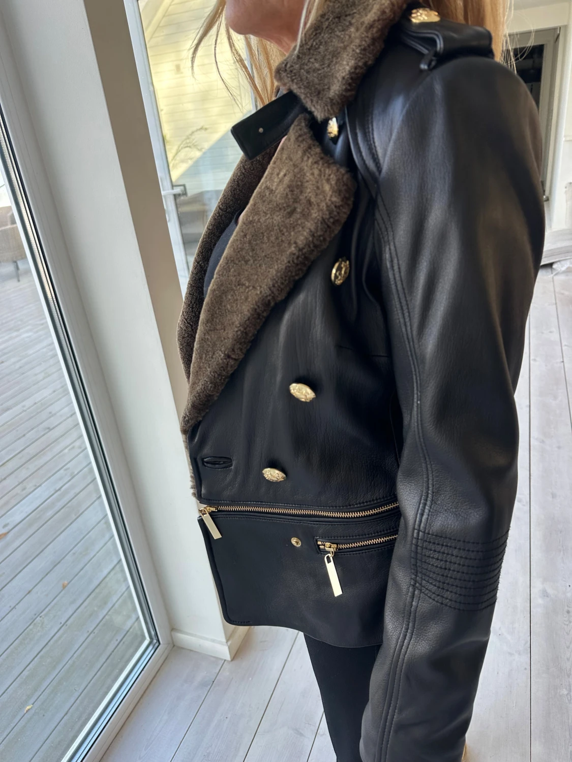 Svart skinnjacka Lars Wallin x Jofama - 1