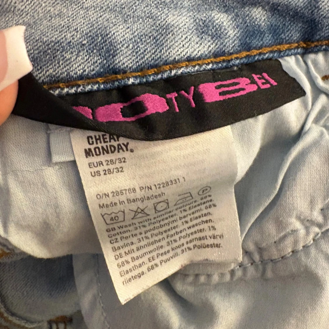 Lowewaist Bootcut jeans från Cheap Monday ljusblå - 2