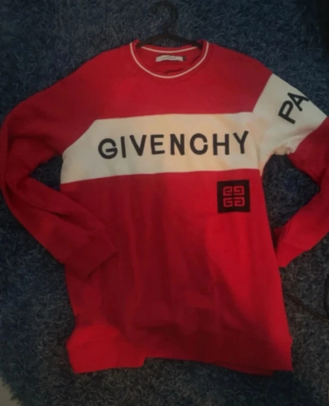 Röd Givenchy sweatshirt M/L