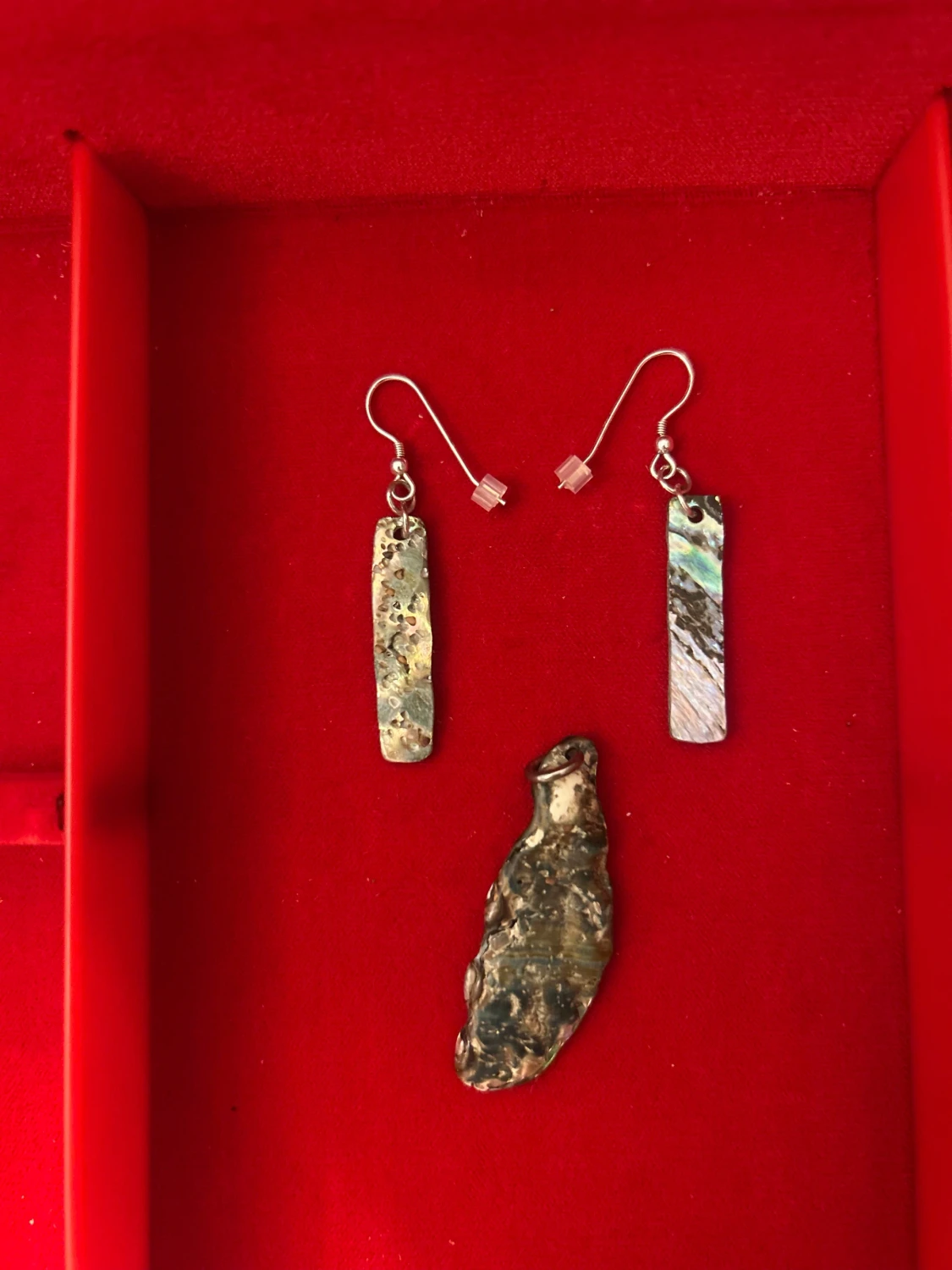 Unika örhängen och hänge i äkta silver - 2