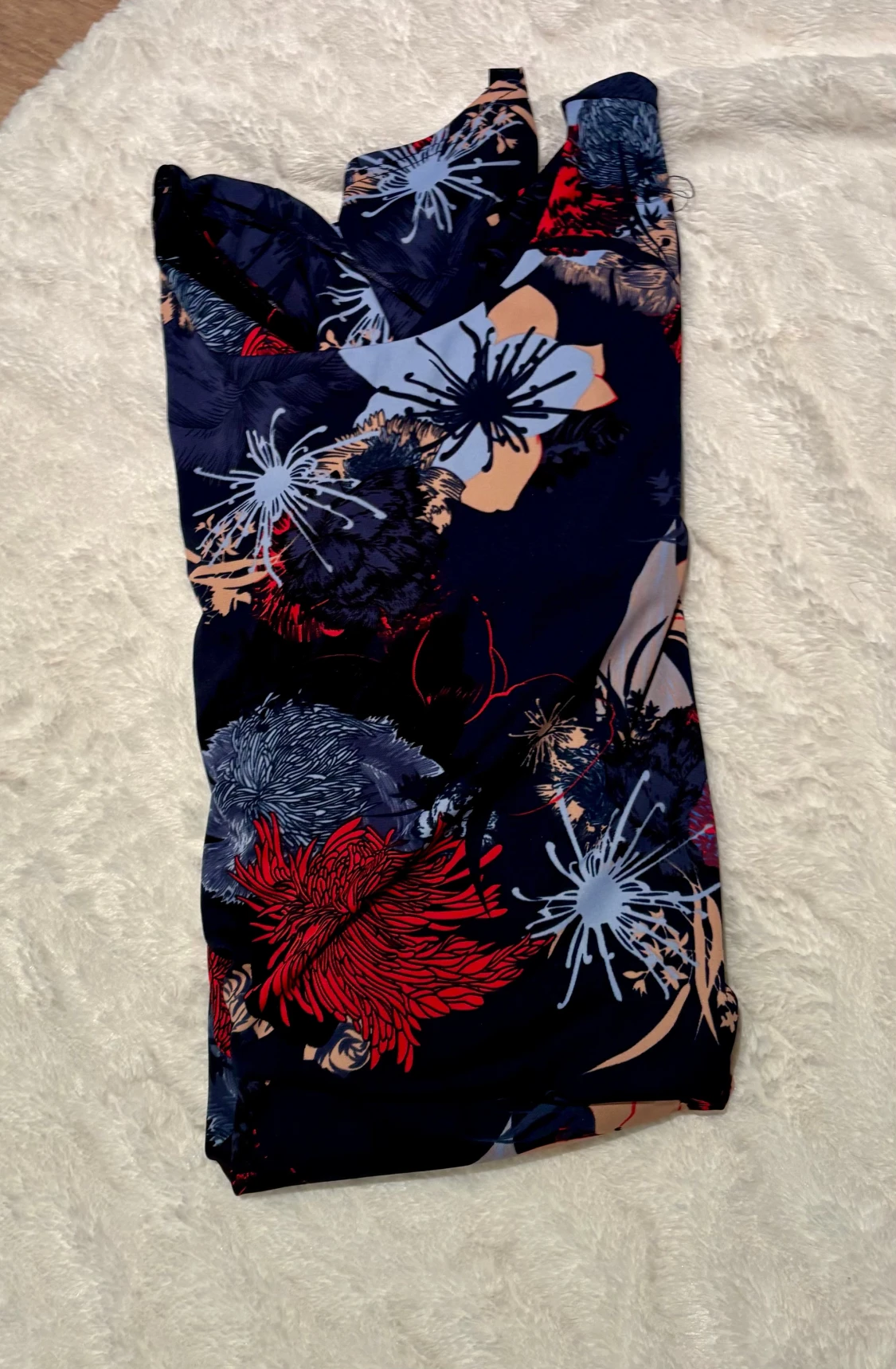 Blommig kortklänning från Fransa - 4