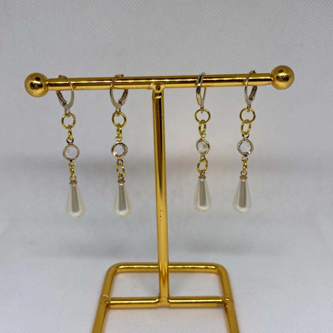 Diamond & pearl earringsđ€âš