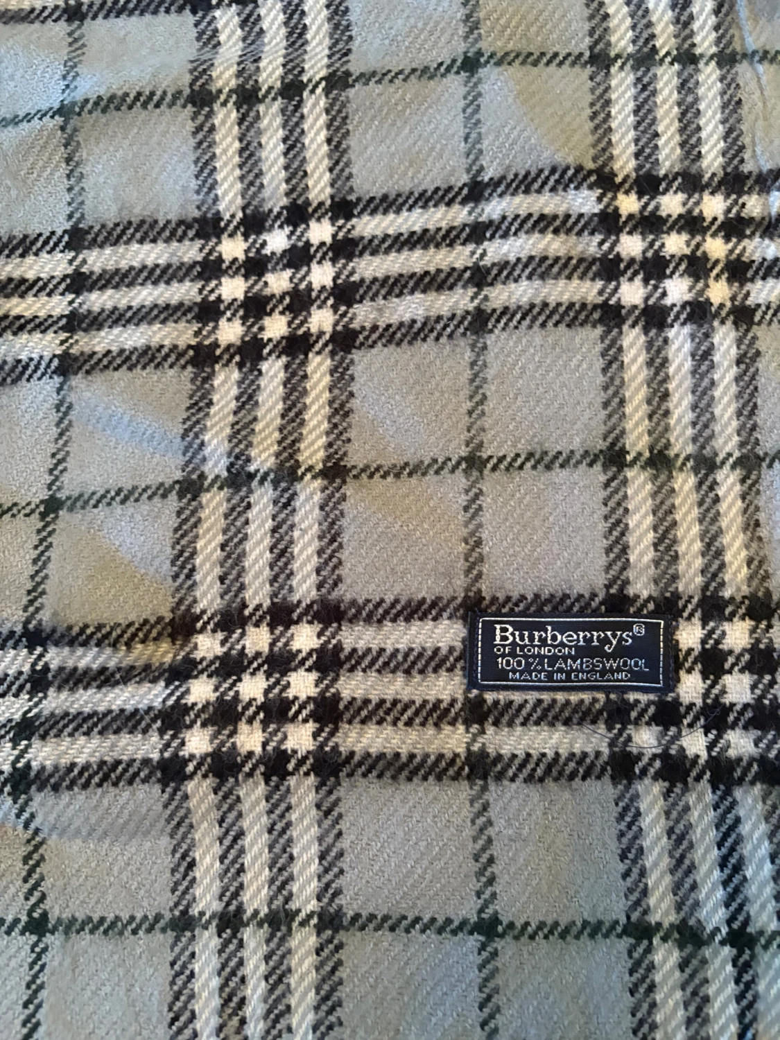 Rutig halsduk från Burberrys i ull