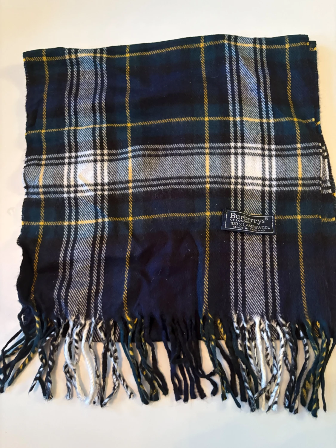 Rutig blå halsduk från Burberrys - 1