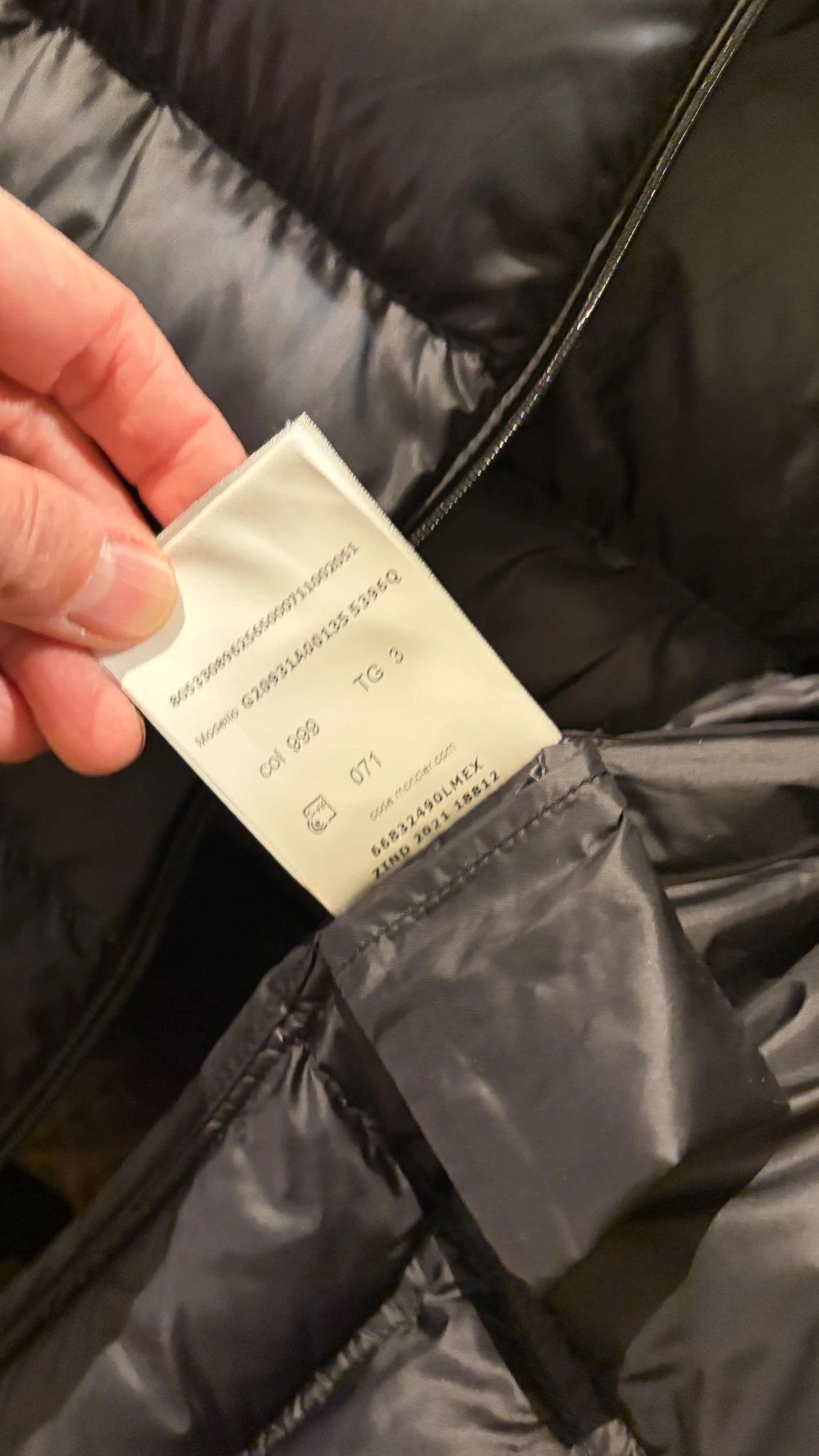 Black Lannic Quilted Shell Down Jacket - 6