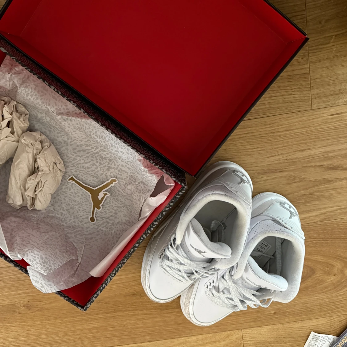 Nike Air Jordan 3 Retro Vit/beige - 3