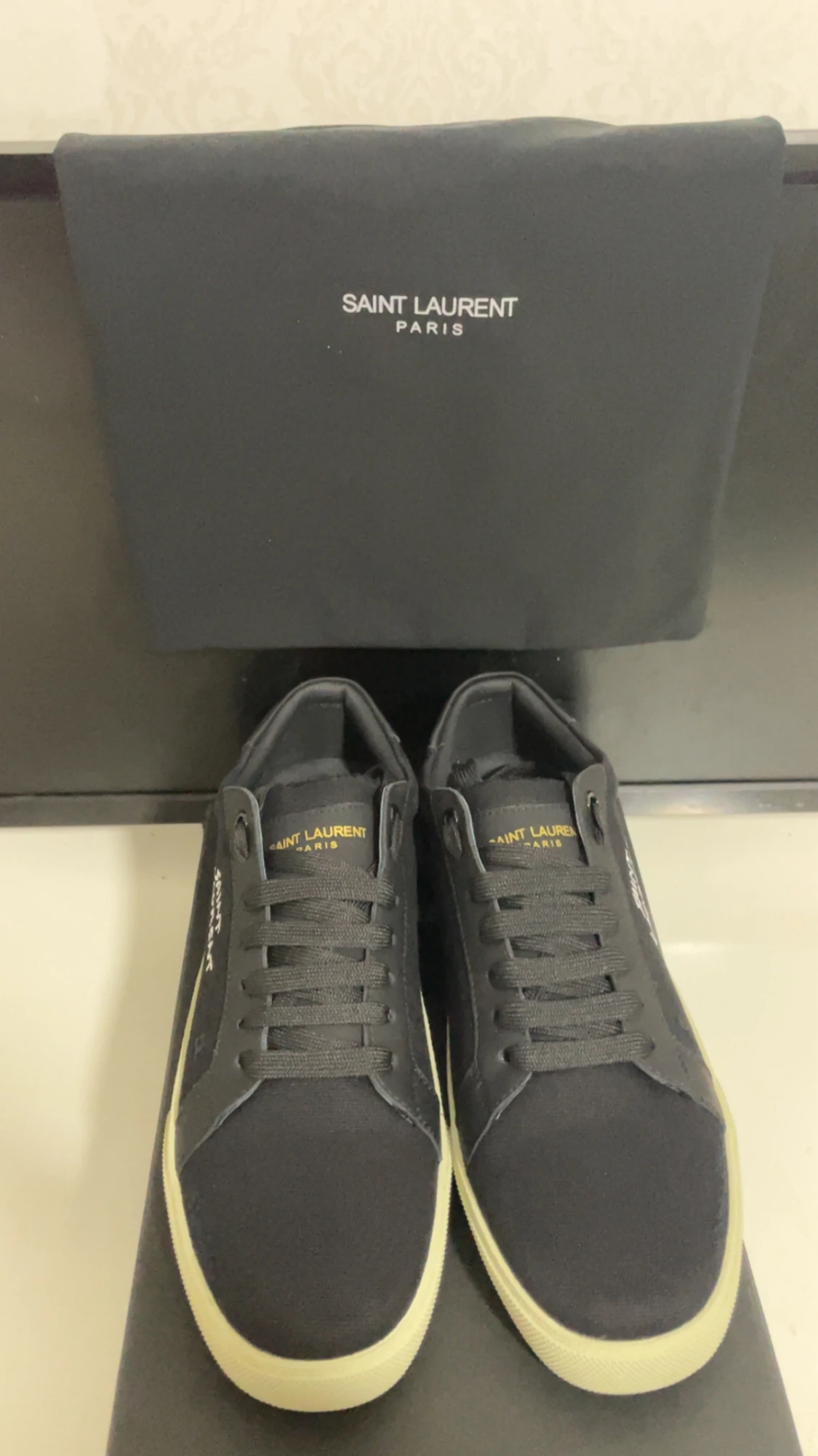Svarta Saint Laurent sneakers - 2
