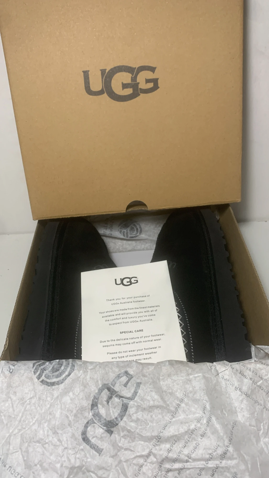 Svarta UGG slip-in mockatofflor - 4