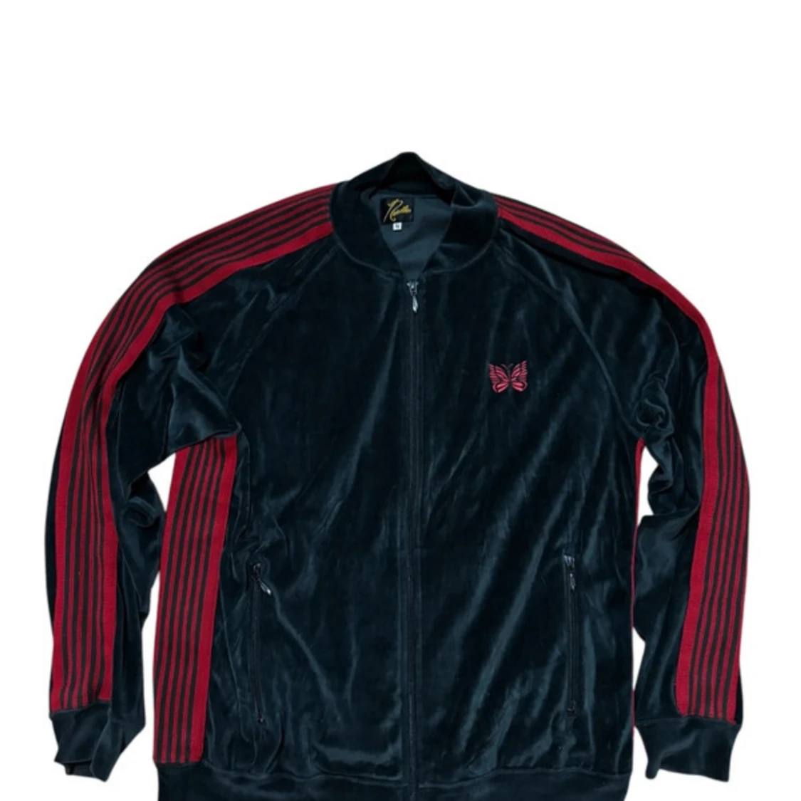 Needles svart velour track jacket - 1
