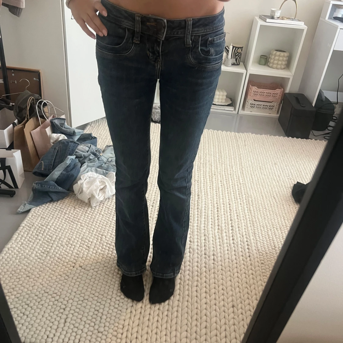 Blå bootcut jeans från LTB, W24 L30