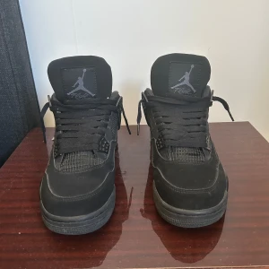 Jordan 4 Black Cata - Storlek 44. DESSA ÄR EJ RIKTIGA. Bra skick fortfarande 