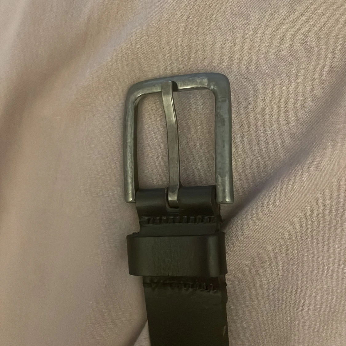 Svart klassiskt skärp i skinn - 3