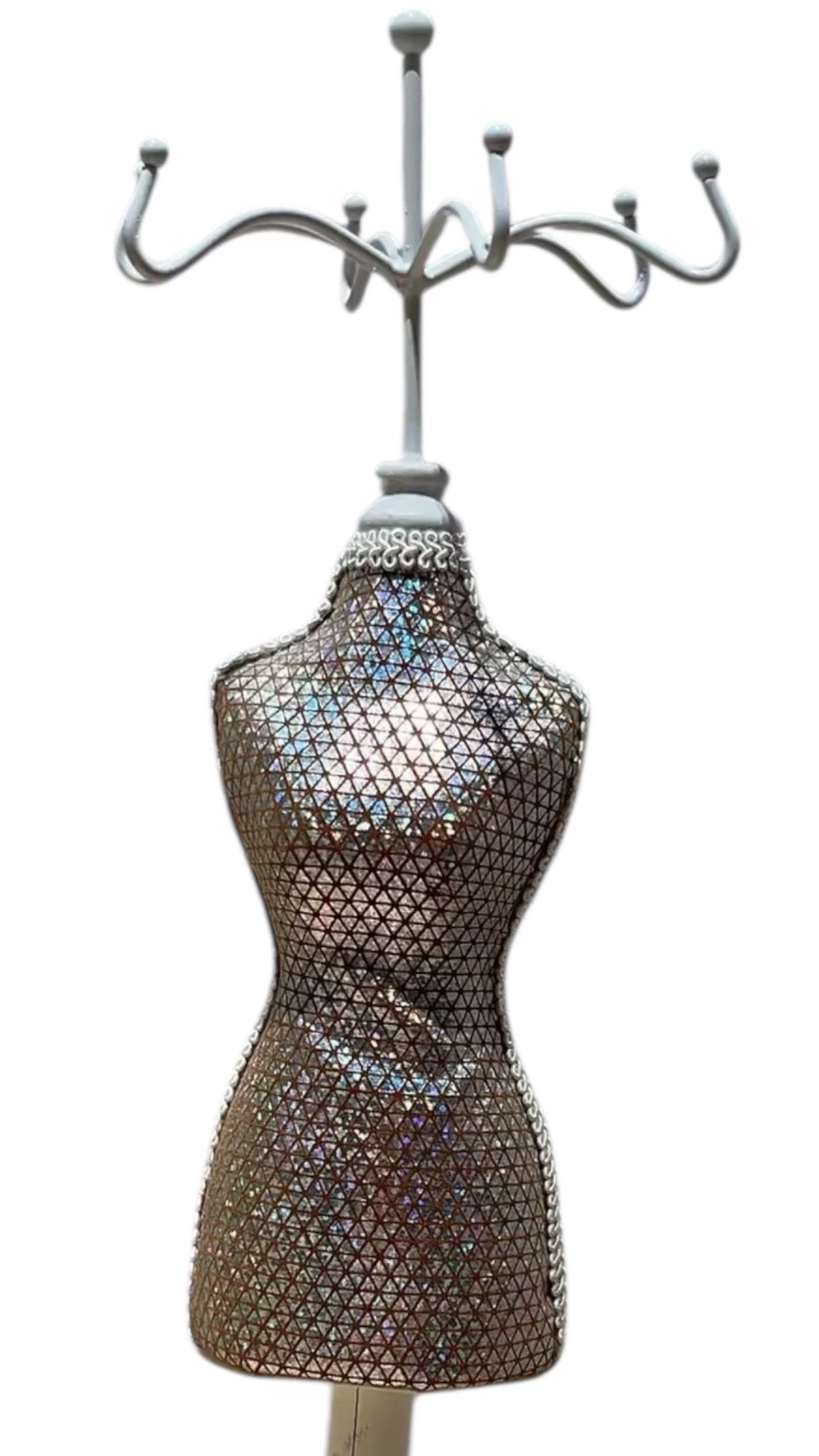 Glittrig smyckeshållare i silver - 1