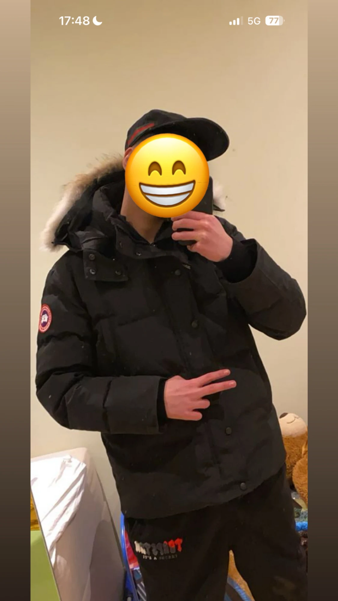 Svart dunjacka från Canada Goose M - 5