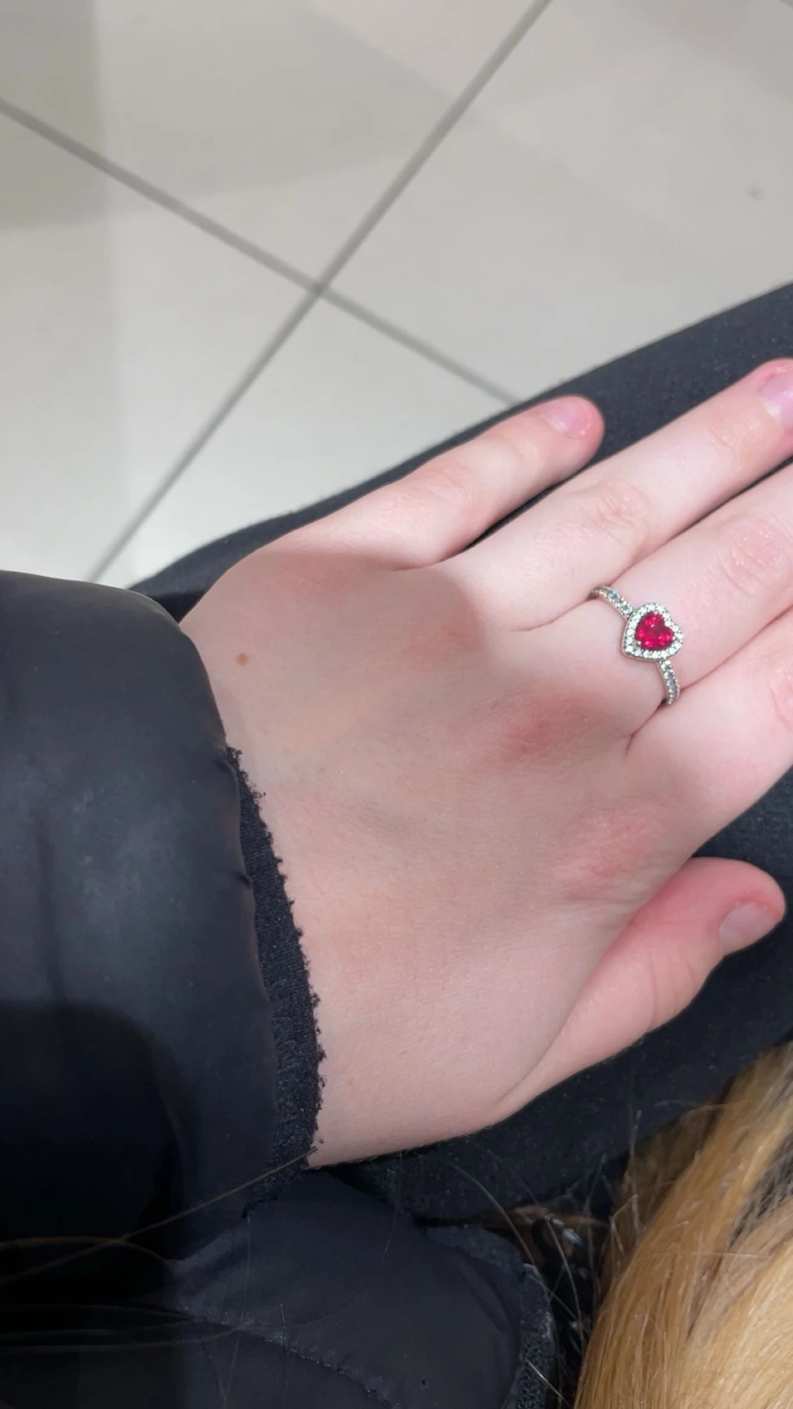 Pandora silverring med hjärta - 2