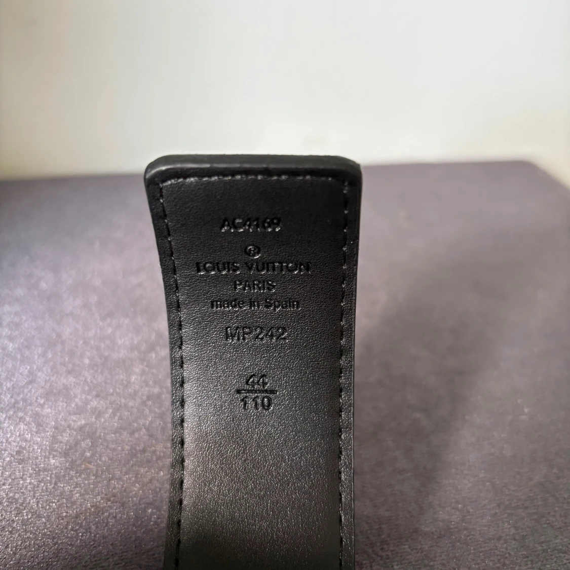 Svart Louis Vuitton skärp i skinn - 2