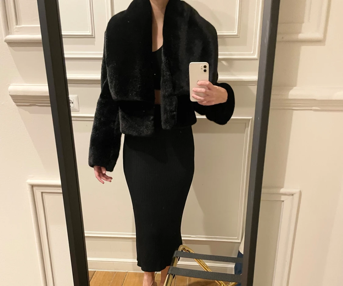 Svart pälsjacka BCBG MAX AZRIA (NY!) - 6